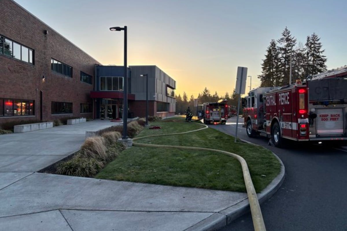 Ferrucci Junior High Fire Contained by Sprinklers in Puyallup