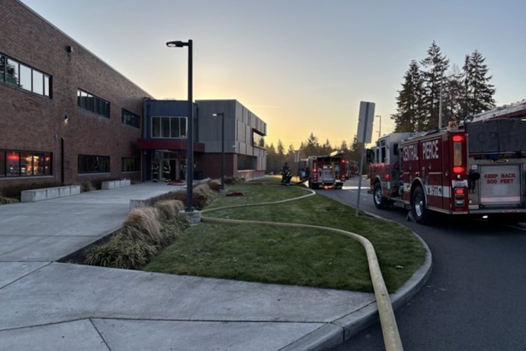 Spring Break Scare As Sprinklers Stop Blaze At Puyallup Junior High