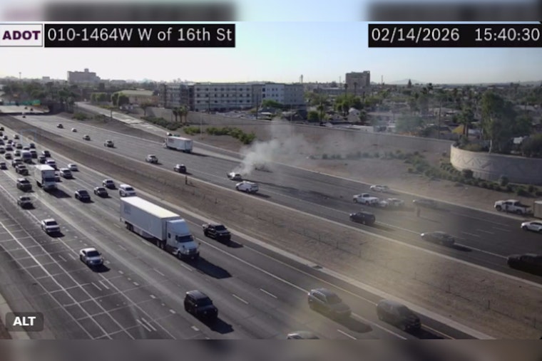 Flaming I-10 Wreck Turns Downtown Phoenix Rush Hour Into Parking Lot