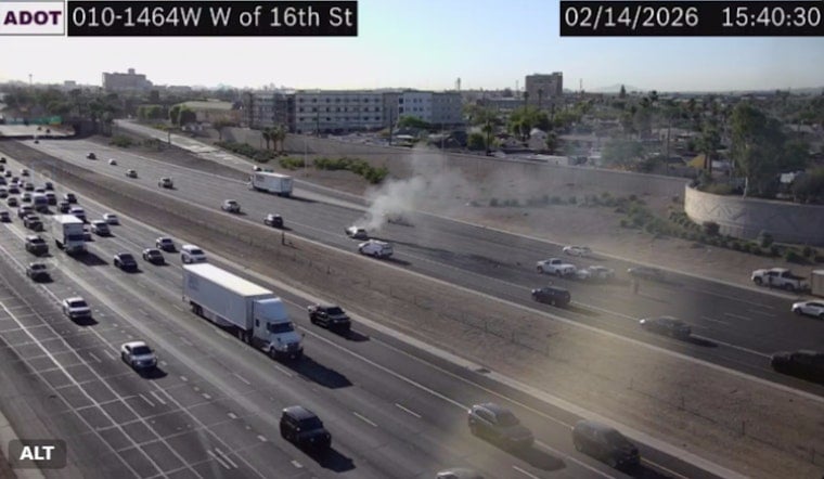 Flaming I-10 Wreck Turns Downtown Phoenix Rush Hour Into Parking Lot