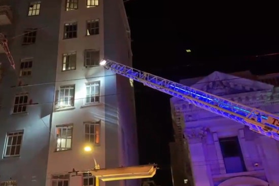 Fifth-Floor Fire Erupts On McAllister Street Block