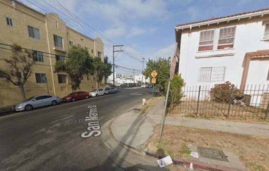 Fire Engulfs Vacant Koreatown Building on San Marino Street