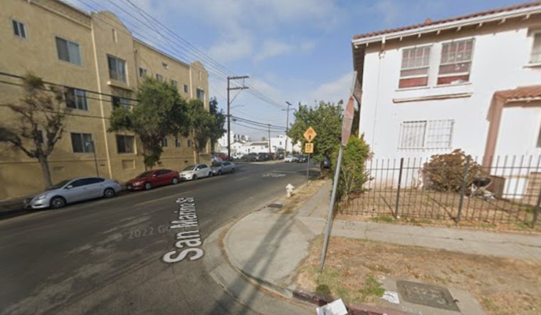 Fire Engulfs Vacant Koreatown Building on San Marino Street
