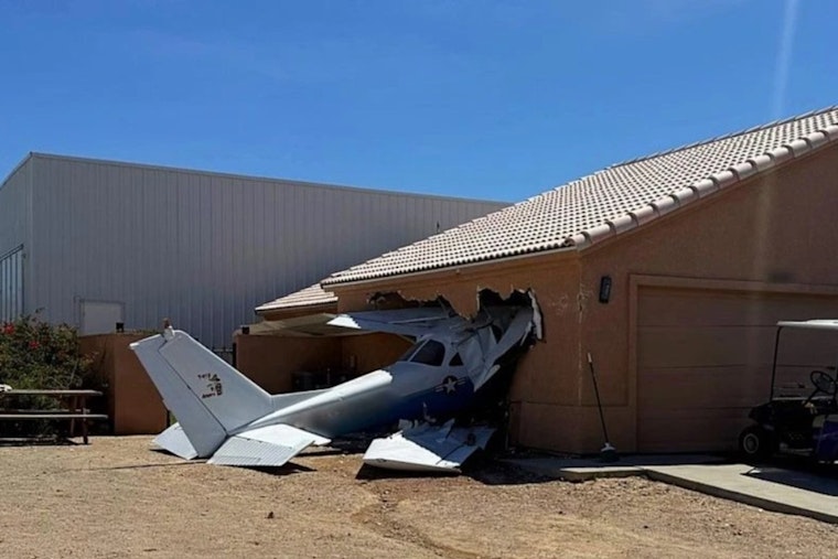 Fort Mohave Home Rocked As Small Plane Slams Into Garage