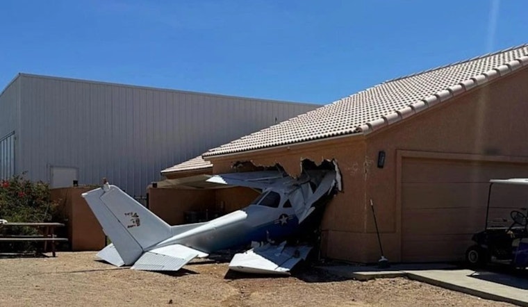 Fort Mohave Home Rocked As Small Plane Slams Into Garage