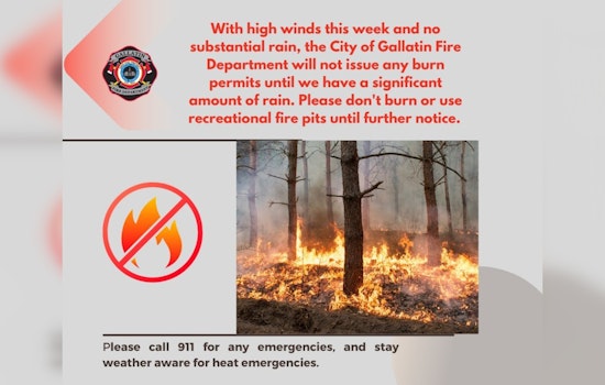 Gallatin Suspends Burn Permits Amid High Winds
