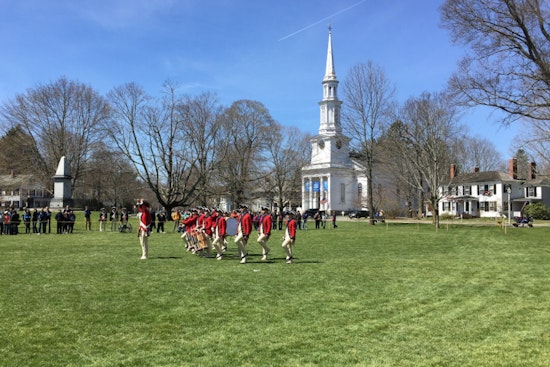 Gunfire On The Green As Lexington Restages Revolution For America’s 250th
