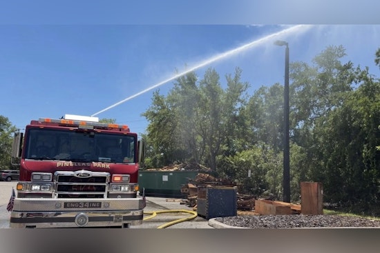 Gusty Winds Whip Brush Fire Behind Pinellas Park Offices, Crews Hold The Line