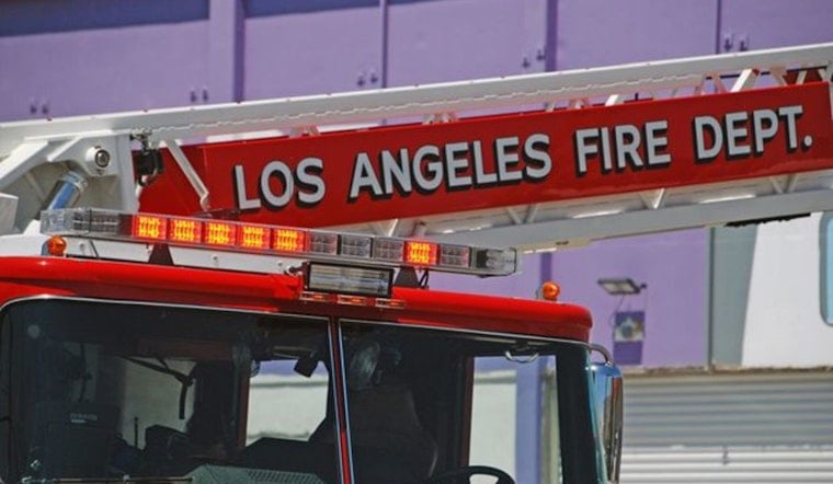 Harvard Heights Fire Erupts On La Salle As LAFD Rushes To Knock It Down