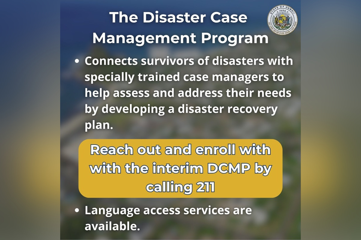 Hawaii Launches Statewide Interim Disaster Case Management Program