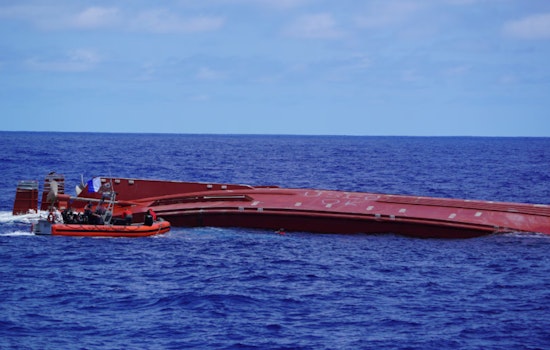 Hero Pararescue Teams Dive Into Frantic Hunt After Cargo Ship Flips Off Saipan