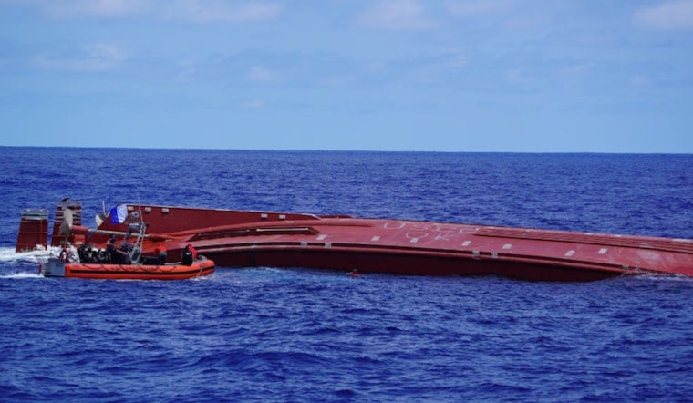 Hero Pararescue Teams Dive Into Frantic Hunt After Cargo Ship Flips Off Saipan