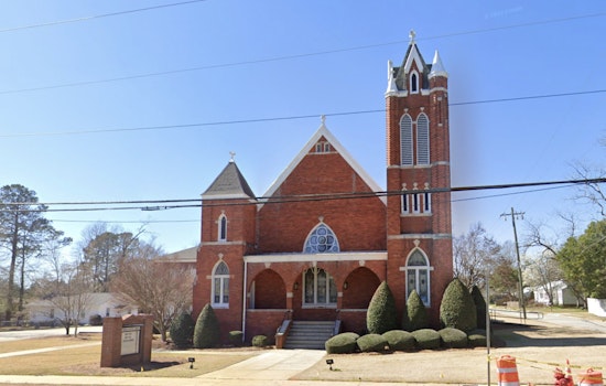 High-Speed Tennille Chase Ends With Car In Church Wall