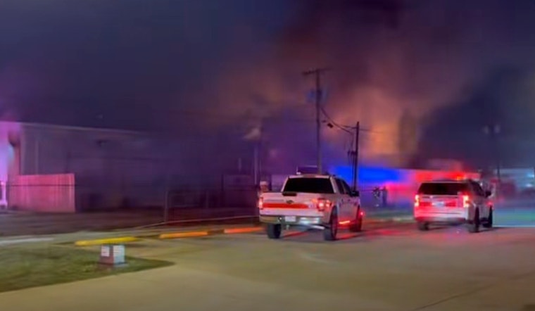 Highway 190’s Dirty Laundry Linen Service Erupts In Commercial Blaze