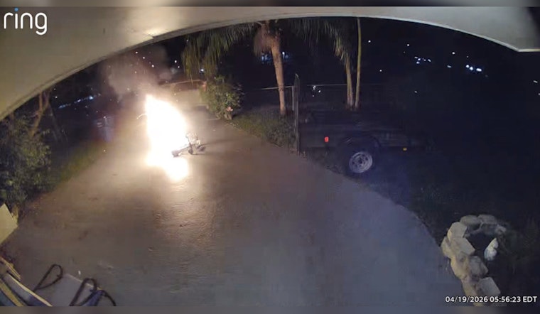 Hollywood Woman Bolts As Thrift-Store Wheelchair Erupts In Fiery Driveway Close Call