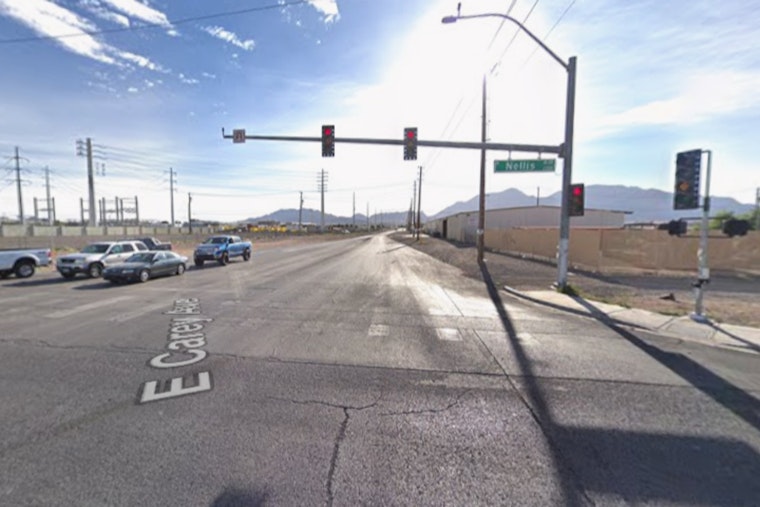 Huge Blaze Brings Nellis Boulevard To A Standstill In East Las Vegas