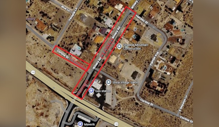 Huge Pahrump Water Leak Knocks Out Nye County Offices, Shuts Key Road