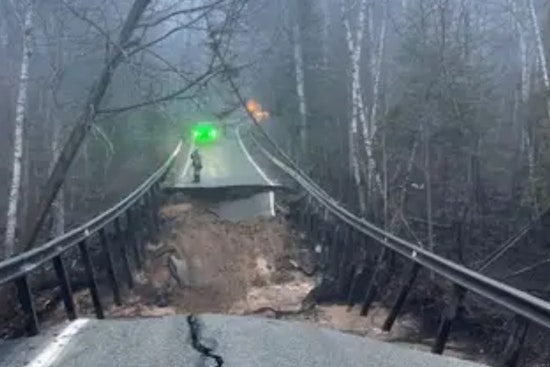 Iconic Tunnel Of Trees Crumbles As M-119 Washes Out In Emmet County