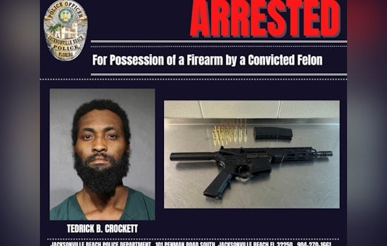 Jax Beach Cops Bust Felon Packing AR-Style Pistol Near 10th Ave