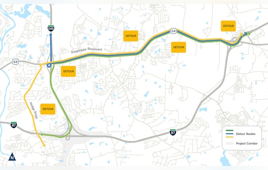 Knightdale Nighttime Traffic Headache: I-87 Drivers Hit With Overnight Shutdowns As 540 Work Heats Up