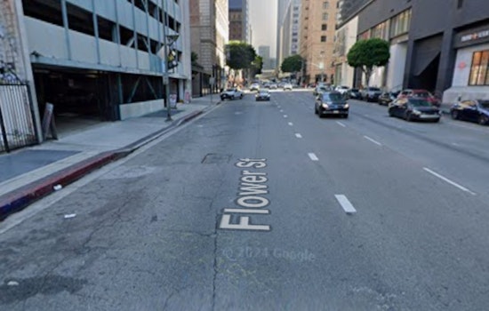 LAFD Responds To Downtown Jumper Near Flower St