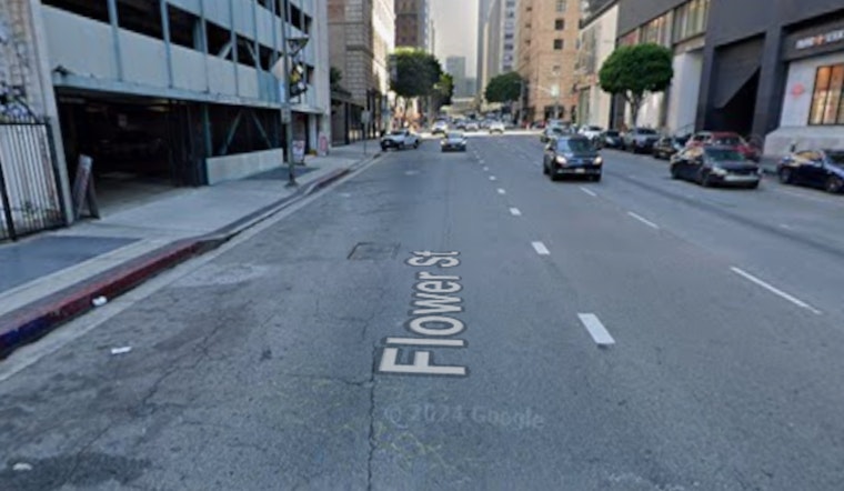 LAFD Responds To Downtown Jumper Near Flower St
