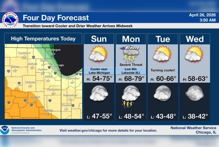 Lakefront Fog Lulls Chicago Before Monday Storm Smackdown