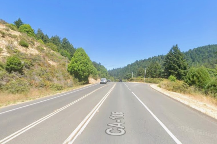 Landslide Chokes Westbound Route 116 Near Monte Rio, Drivers Face Delays
