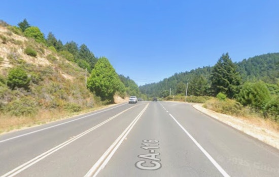 Landslide Chokes Westbound Route 116 Near Monte Rio, Drivers Face Delays