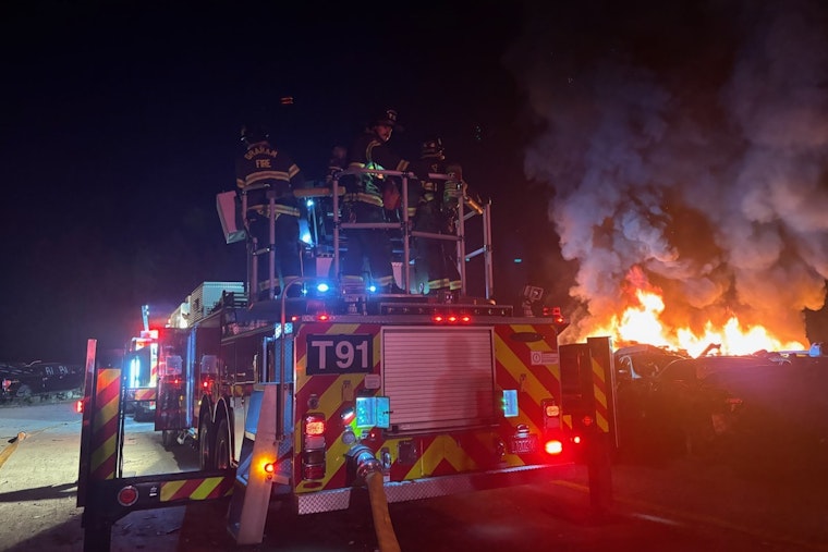 Late-Night Inferno Turns Graham Wrecking Yard Into Blast Zone