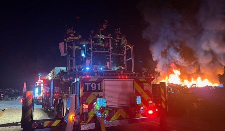 Late-Night Inferno Turns Graham Wrecking Yard Into Blast Zone