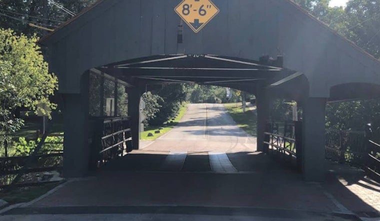 Long Grove's Notorious Covered Bridge Eats Another U-Haul