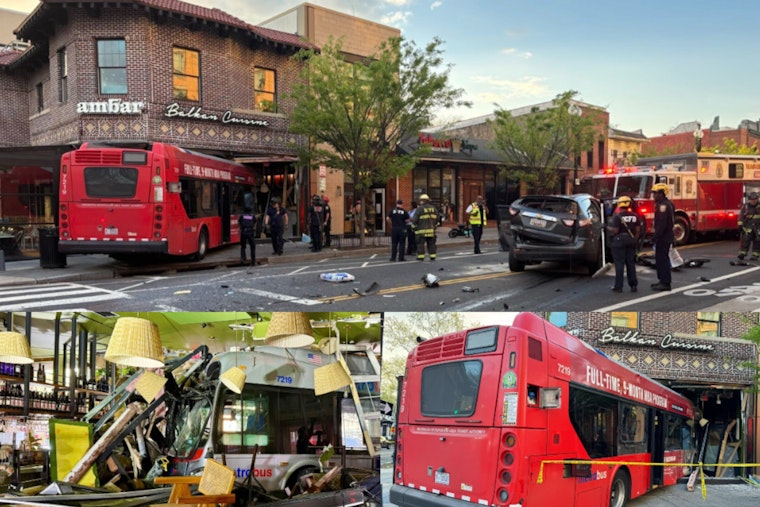 Metrobus Slams Into Shaw Hotspot After SUV Collision, Three Hurt