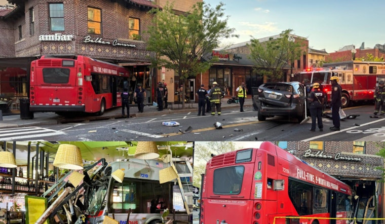 Metrobus Slams Into Shaw Hotspot After SUV Collision, Three Hurt