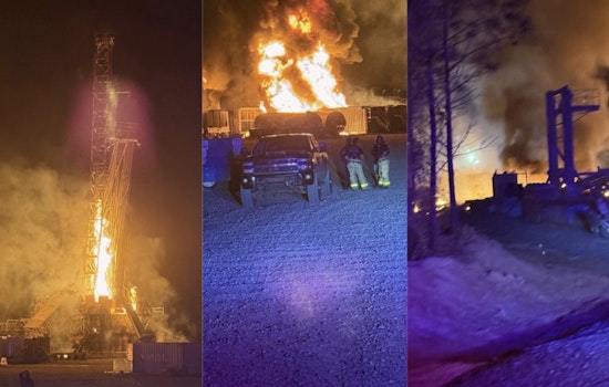 Midnight Inferno Erupts At East Texas Gas Well Near Etoile