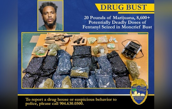 Moncrief Drug House Raid Uncovers Fentanyl Cache and 20 Pounds of Pot