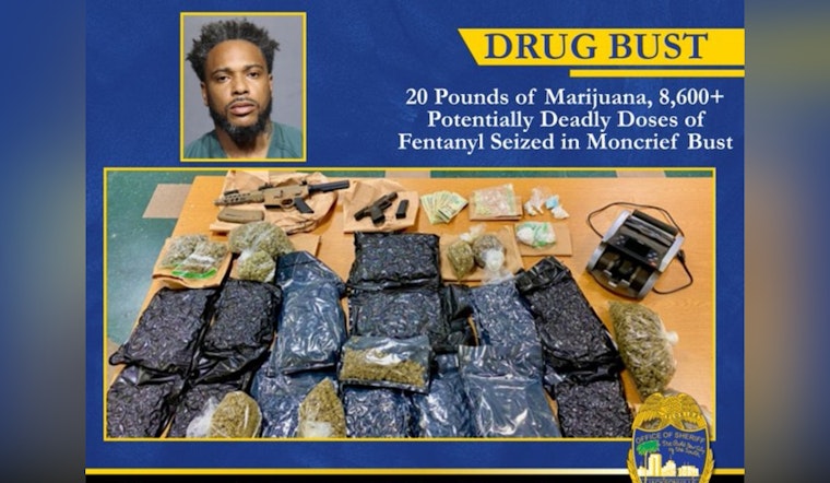 Moncrief Drug House Raid Uncovers Fentanyl Cache and 20 Pounds of Pot
