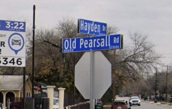 Neck-Grazing Drive-by Rocks Southwest San Antonio Street