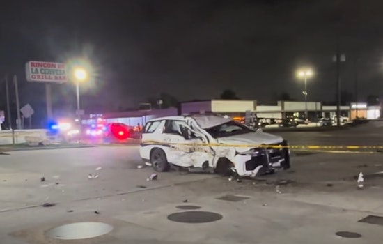 North Houston Freeway Chase Turns Crashfest, Lands Cops in Hospital