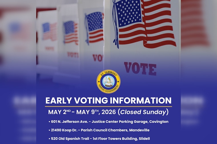 Northshore Heads To The Polls Early As St. Tammany Launches Voting Blitz