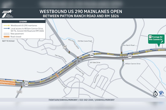Oak Hill Parkway Opens New Lanes in Austin