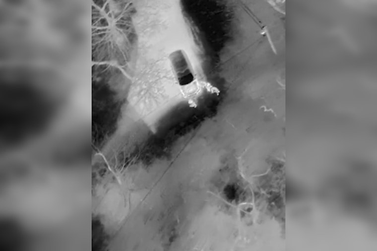 OKC Drone Hunts Down Stolen Car In Woods, Cops Collar Two