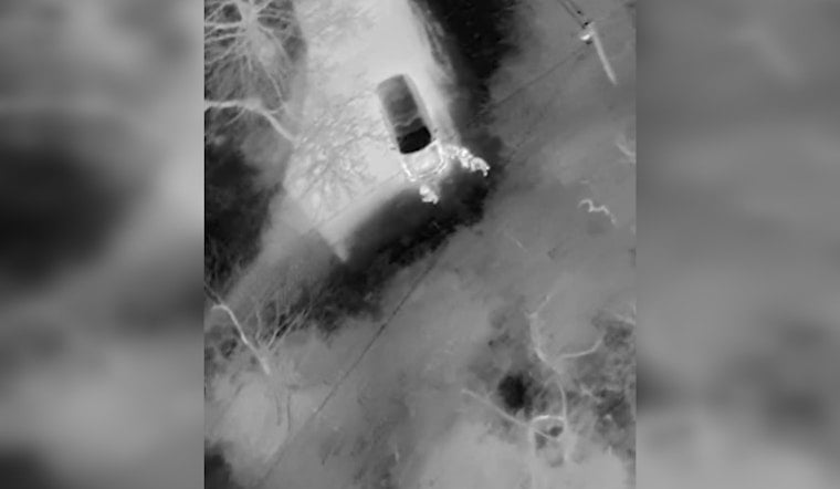 OKC Drone Hunts Down Stolen Car In Woods, Cops Collar Two
