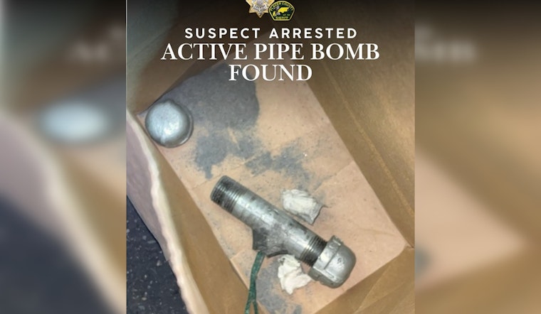 Placer County Traffic Stop Busts Driver With Live Pipe Bomb On Console
