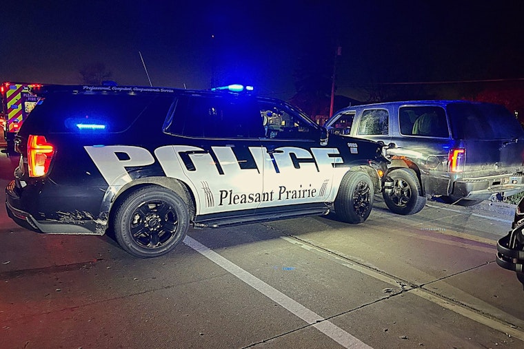 Pleasant Prairie Cops Ram Rogue Driver, Find Starving Pet in Car