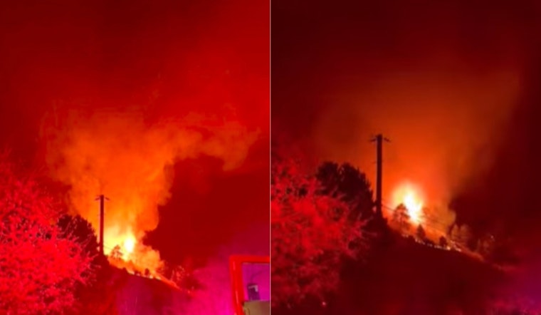 Pre-Dawn Goat Trail Fire Rattles North Boulder Hillside