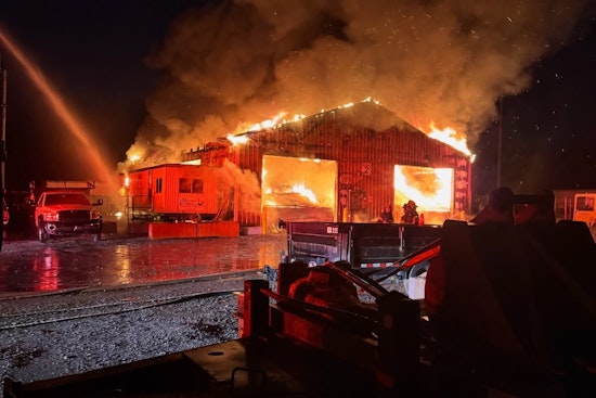 Propane-Packed Hobart Garage Erupts in Late-Night Pole Barn Inferno