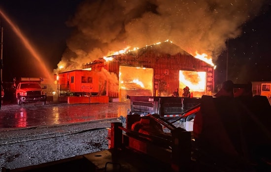 Propane-Packed Hobart Garage Erupts in Late-Night Pole Barn Inferno
