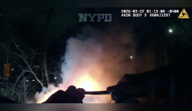 Queens Parkway Inferno As Troopers, Cops Drag Three From Burning Wreck