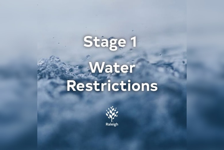 Thirst Alert as Raleigh Slaps Stage 1 Squeeze on Water Use Monday